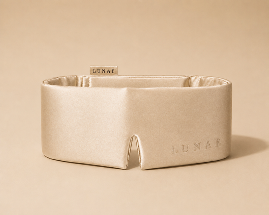 Mulberry Silk Sleep Mask - CHAMPAGNE